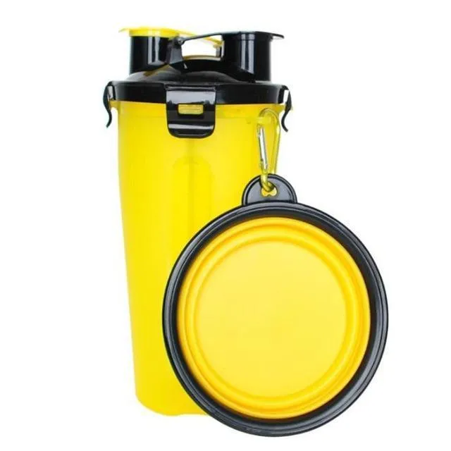 2 in 1 Folding Pet Water Dispensers Bottle