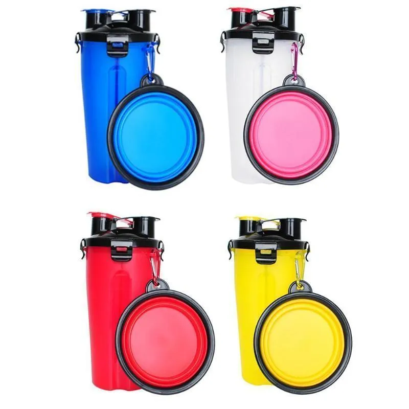 2 in 1 Folding Pet Water Dispensers Bottle