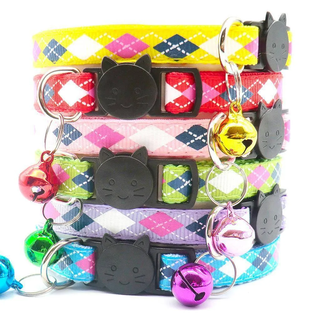 Argyle Breakaway Safety Cat Collar
