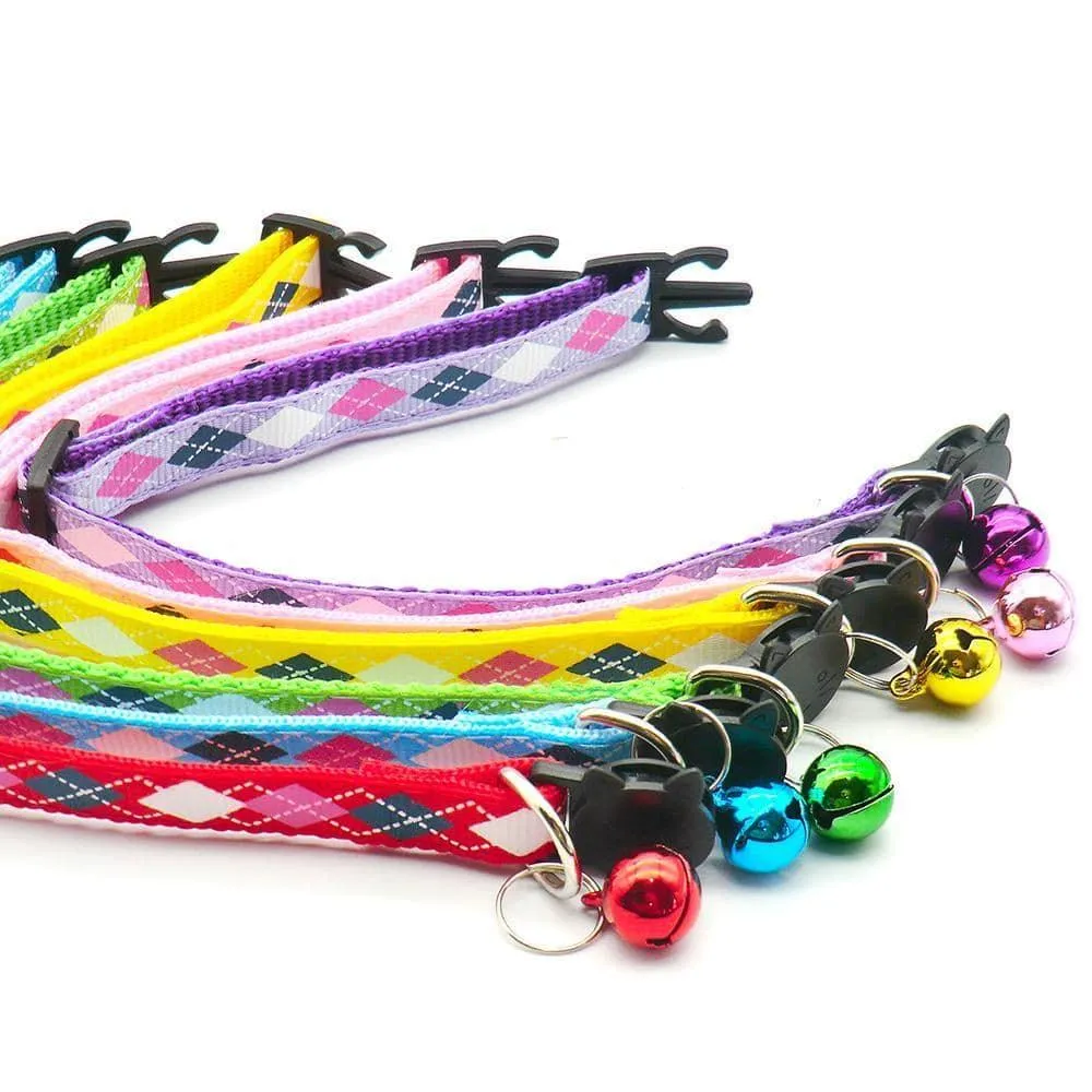 Argyle Breakaway Safety Cat Collar