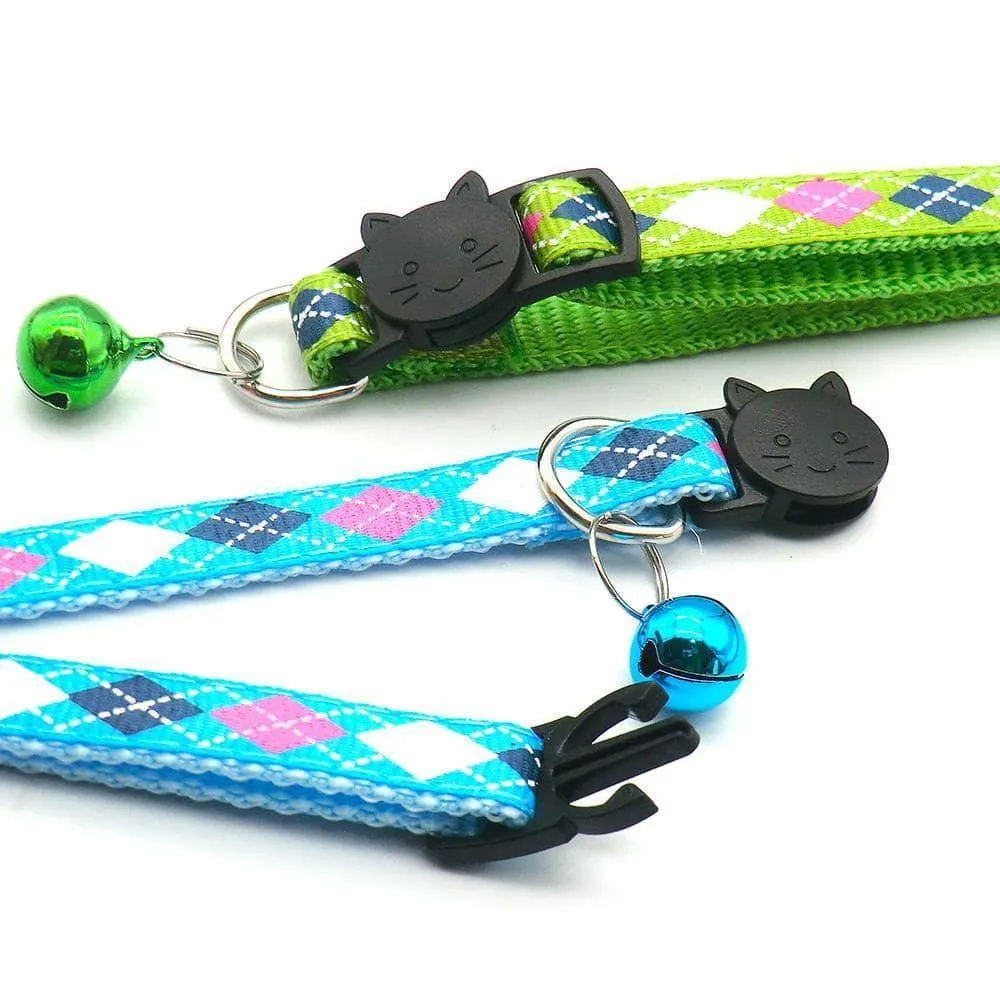 Argyle Breakaway Safety Cat Collar