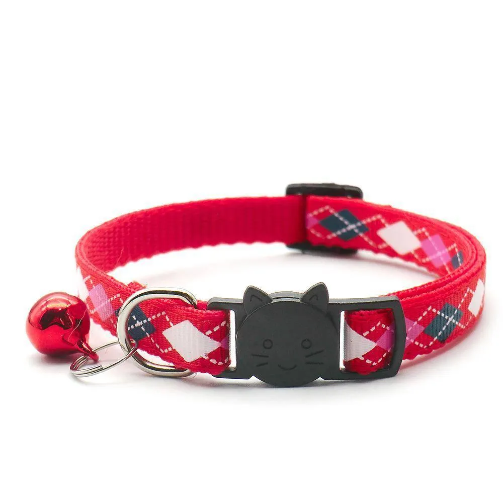 Argyle Breakaway Safety Cat Collar