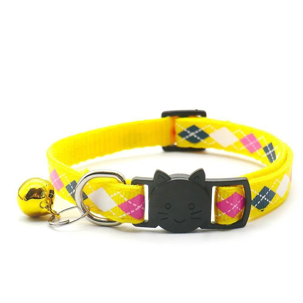 Argyle Breakaway Safety Cat Collar