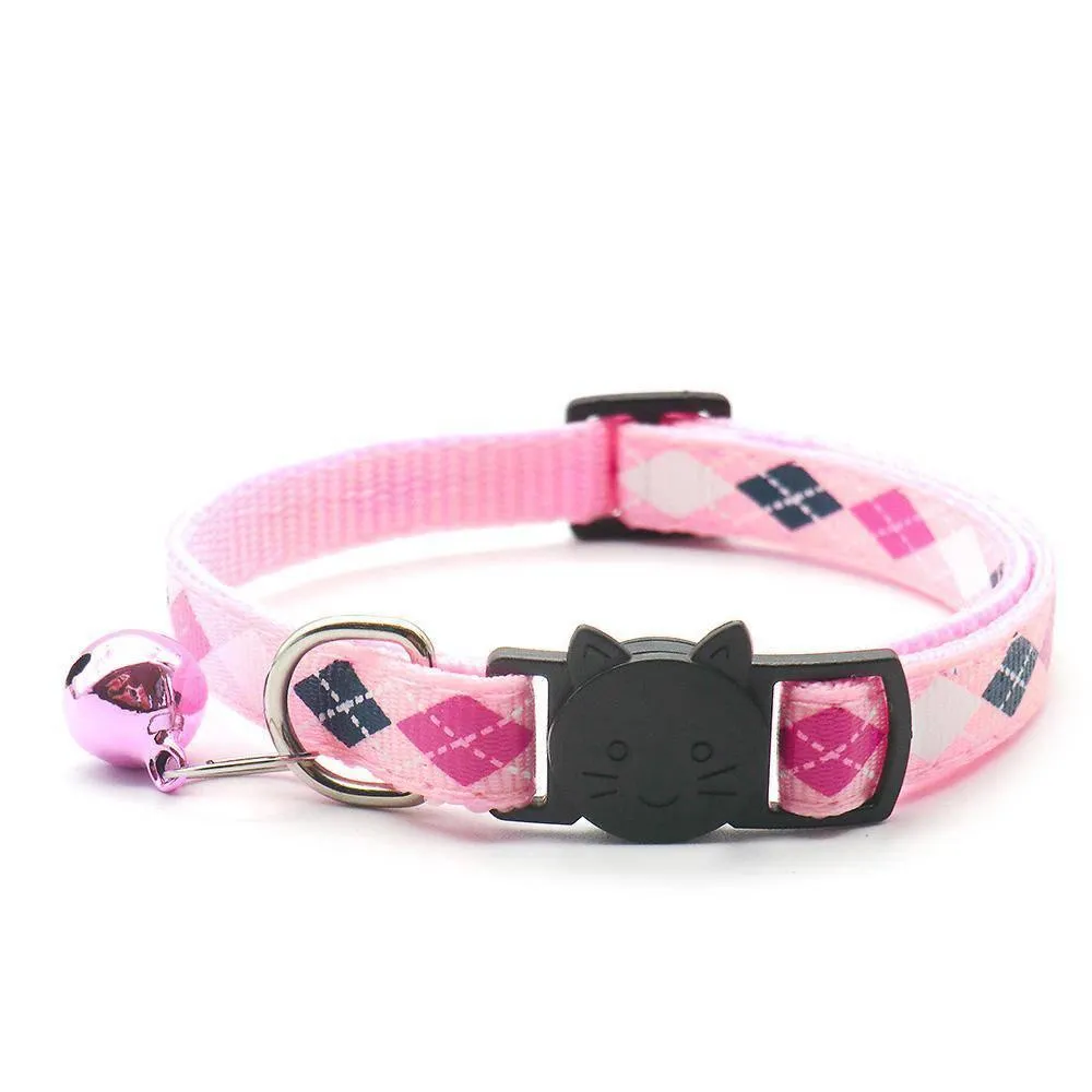 Argyle Breakaway Safety Cat Collar