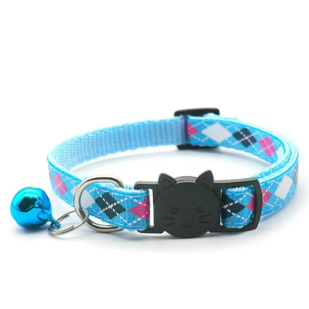 Argyle Breakaway Safety Cat Collar