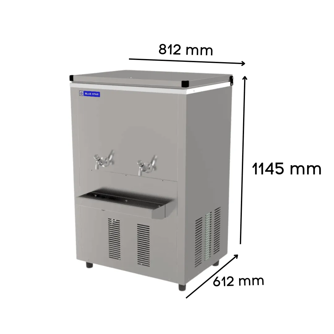 Blue Star SWC120120SST Storage Water Cooler – SWC Series 120 Litres, Stainless Steel, Fast Cooling | 2025 Model