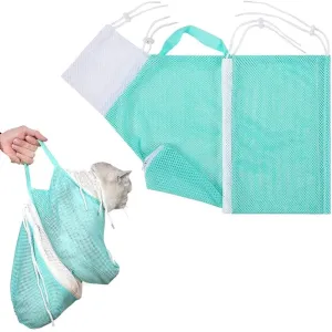 Cat Bathing Bag Mesh Cat Grooming Shower Bag Pet Grooming