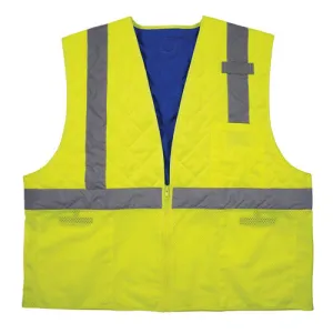 Chill-its 6668 Class 2 Hi-vis Safety Cooling Vest, Polymer, X-large, Lime, Ships In 1-3 Business Days