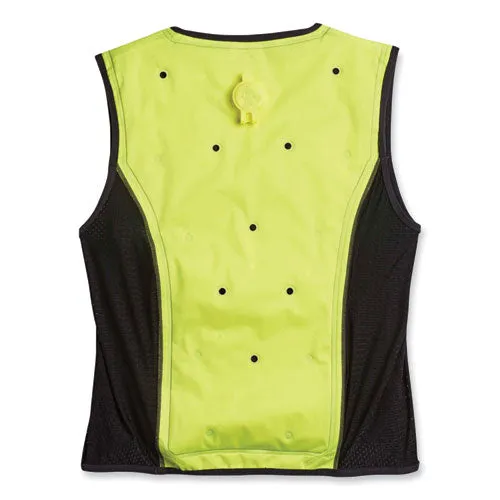Chill-its 6685 Premium Dry Evaporative Cooling Vest With Zipper, Nylon, 4x-large, Lime, Ships In 1-3 Business Days