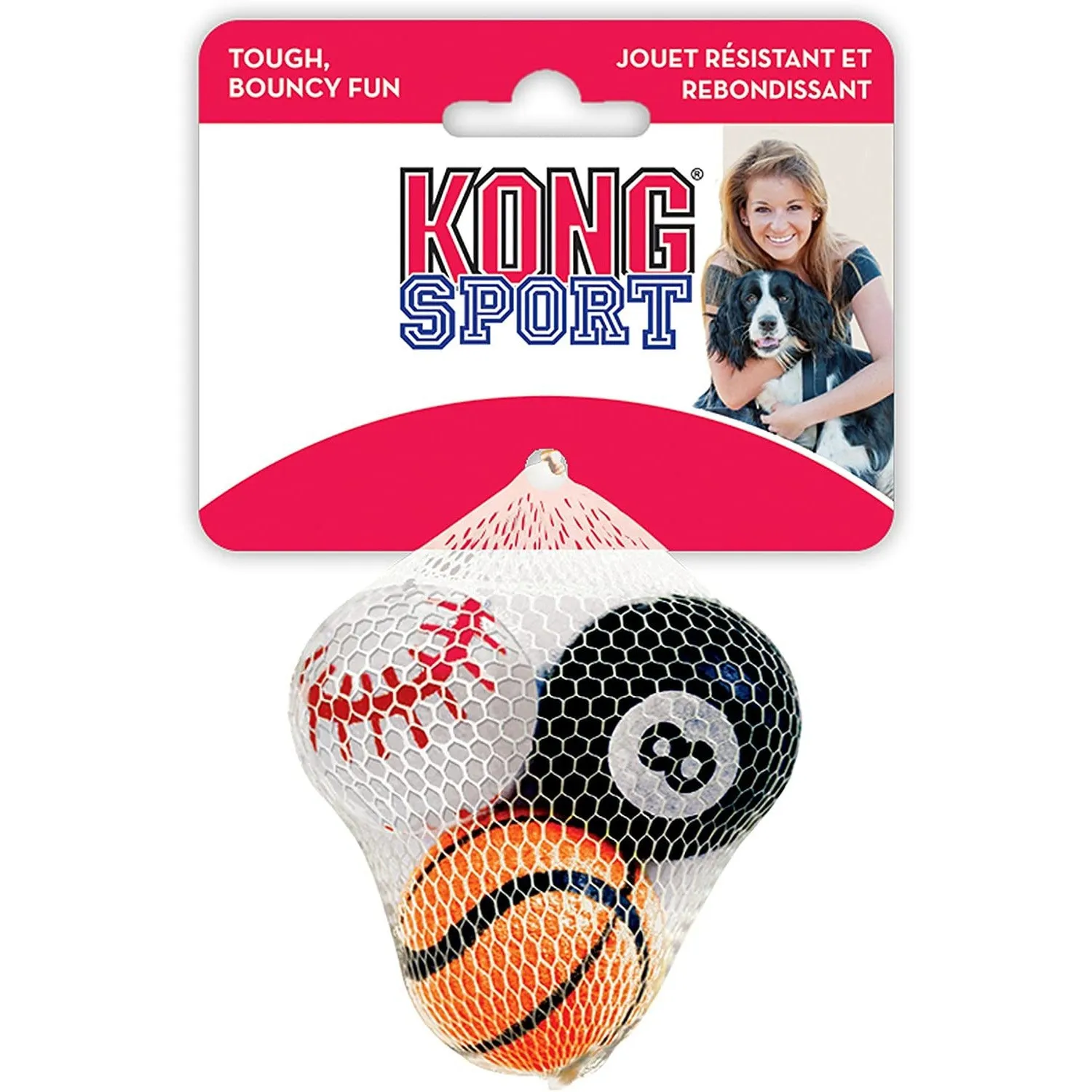 Dog Toy Kong Sport Ball 2pk Large
