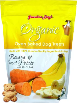 Grandma Lucy's Organic Oven Baked Banana and Sweet Potato Flavor Dog Treats 14oz