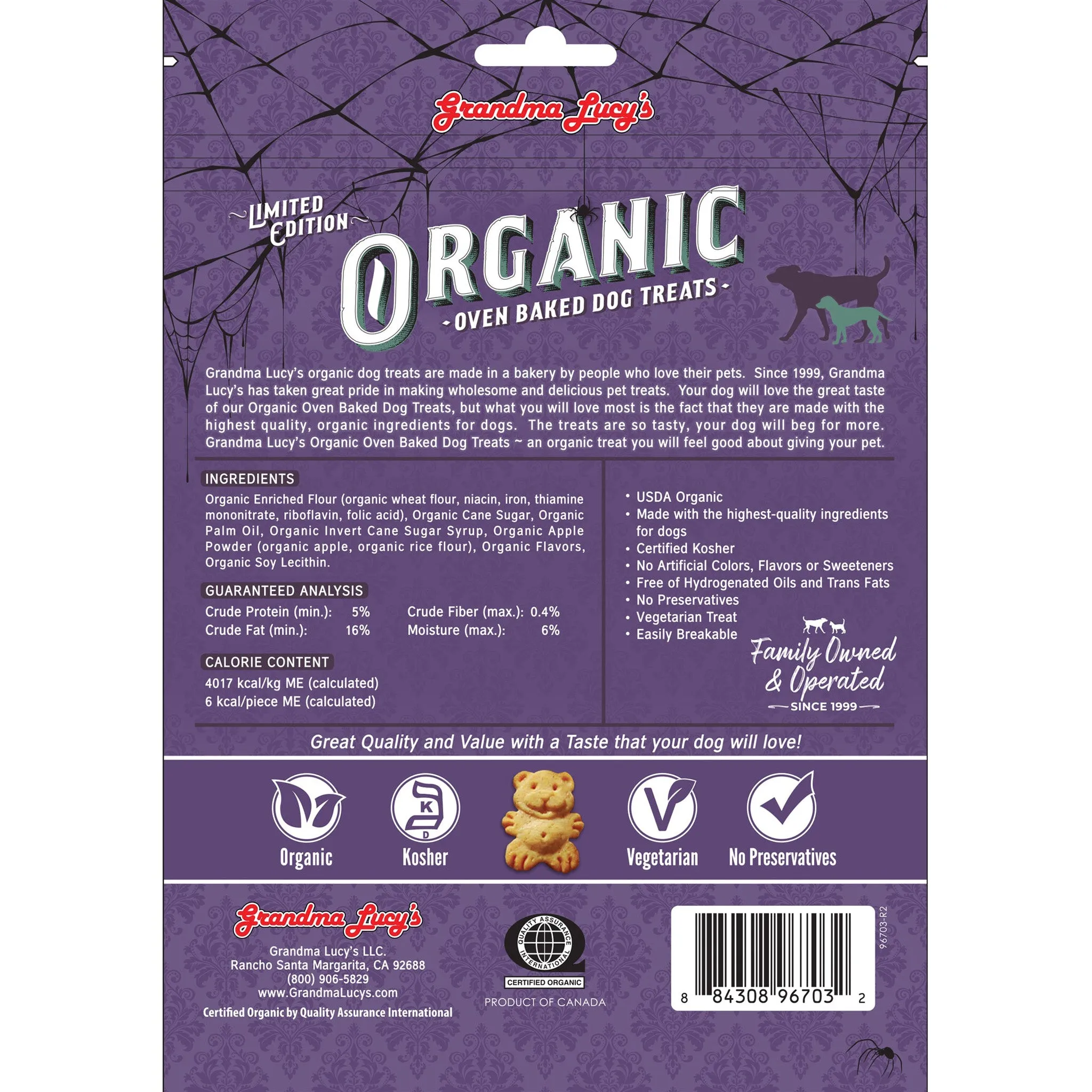 Grandma Lucy's Organic Oven Baked Dog Treats