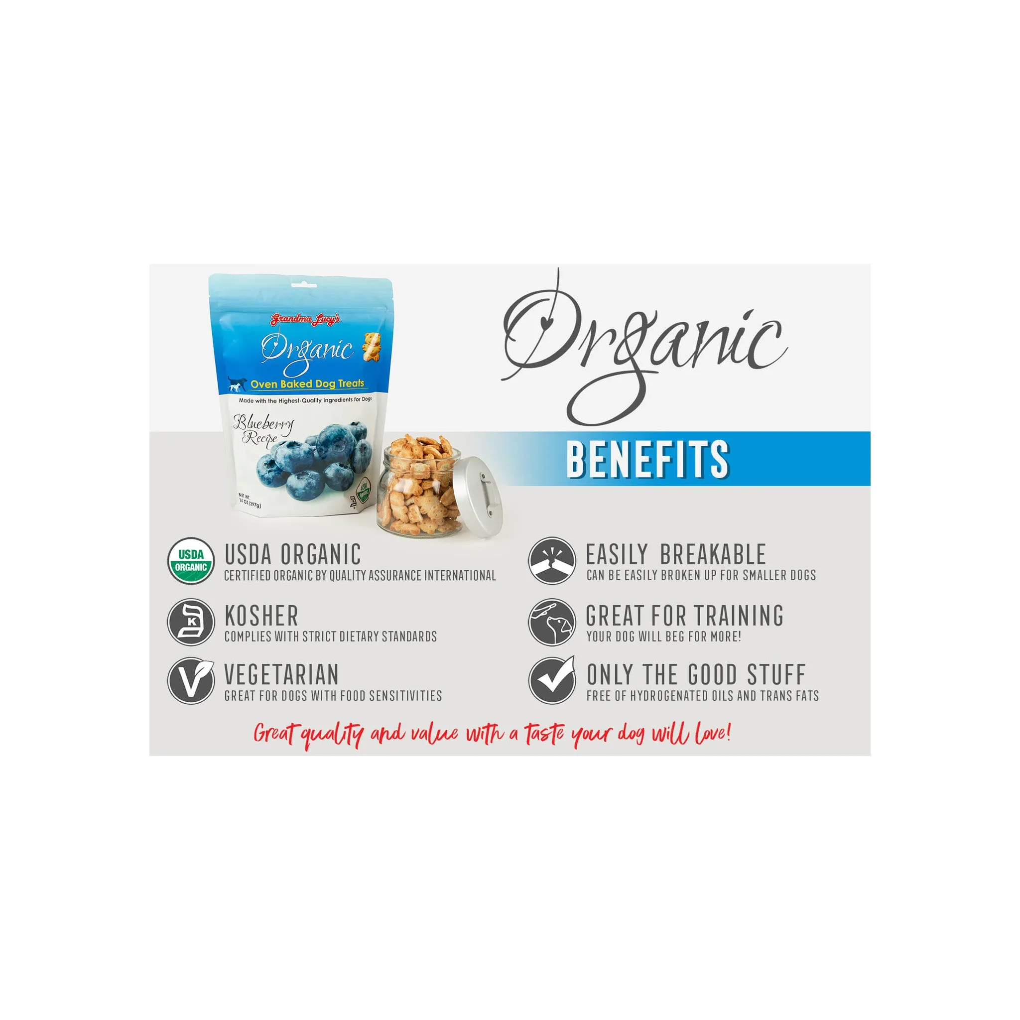 Grandma Lucy's Organic Oven Baked Dog Treats