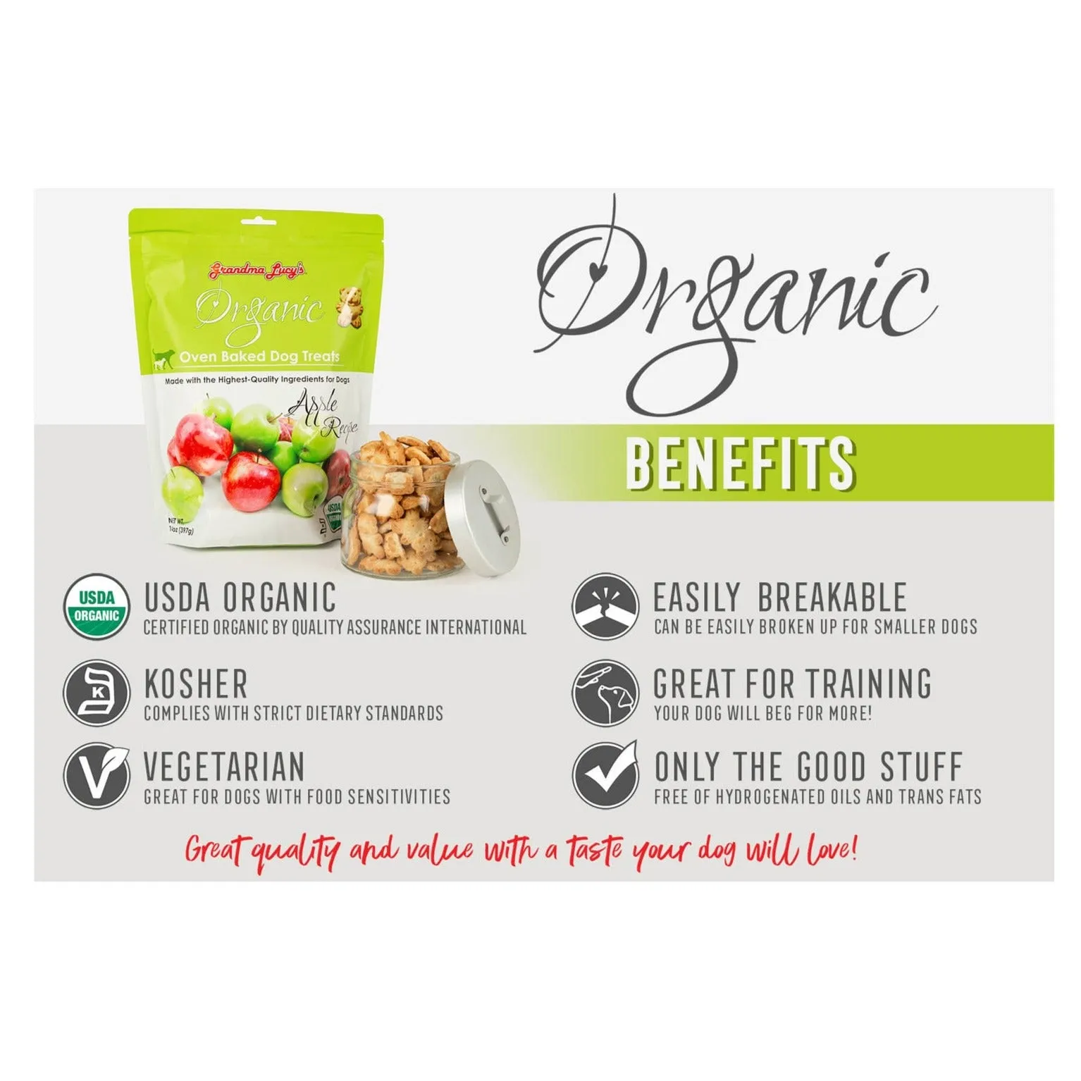 Grandma Lucy's Organic Oven Baked Dog Treats