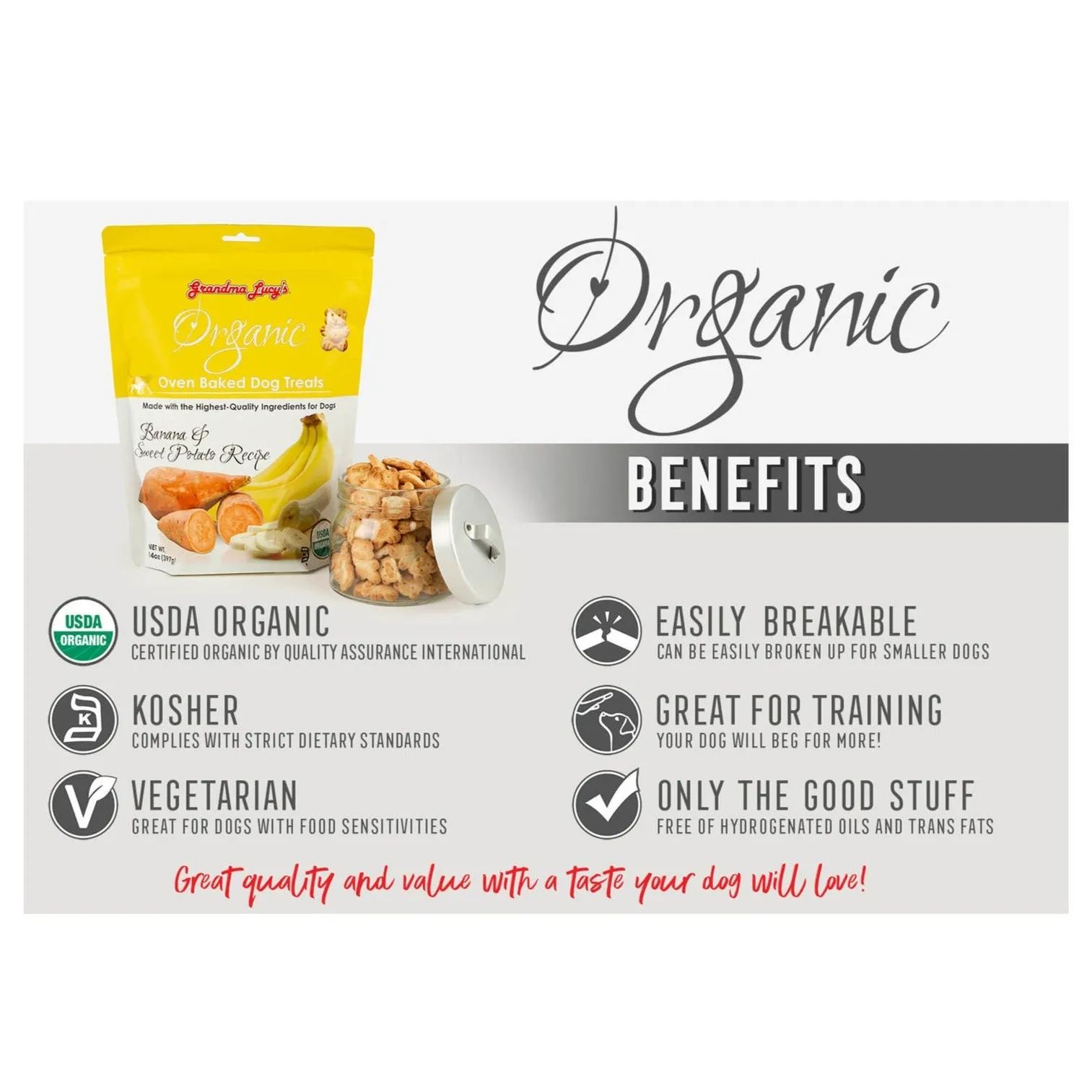 Grandma Lucy's Organic Oven Baked Dog Treats