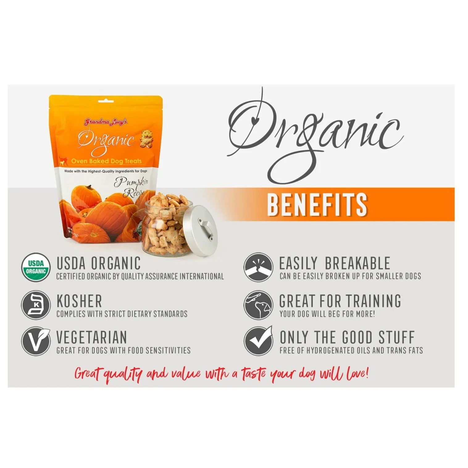 Grandma Lucy's Organic Oven Baked Dog Treats