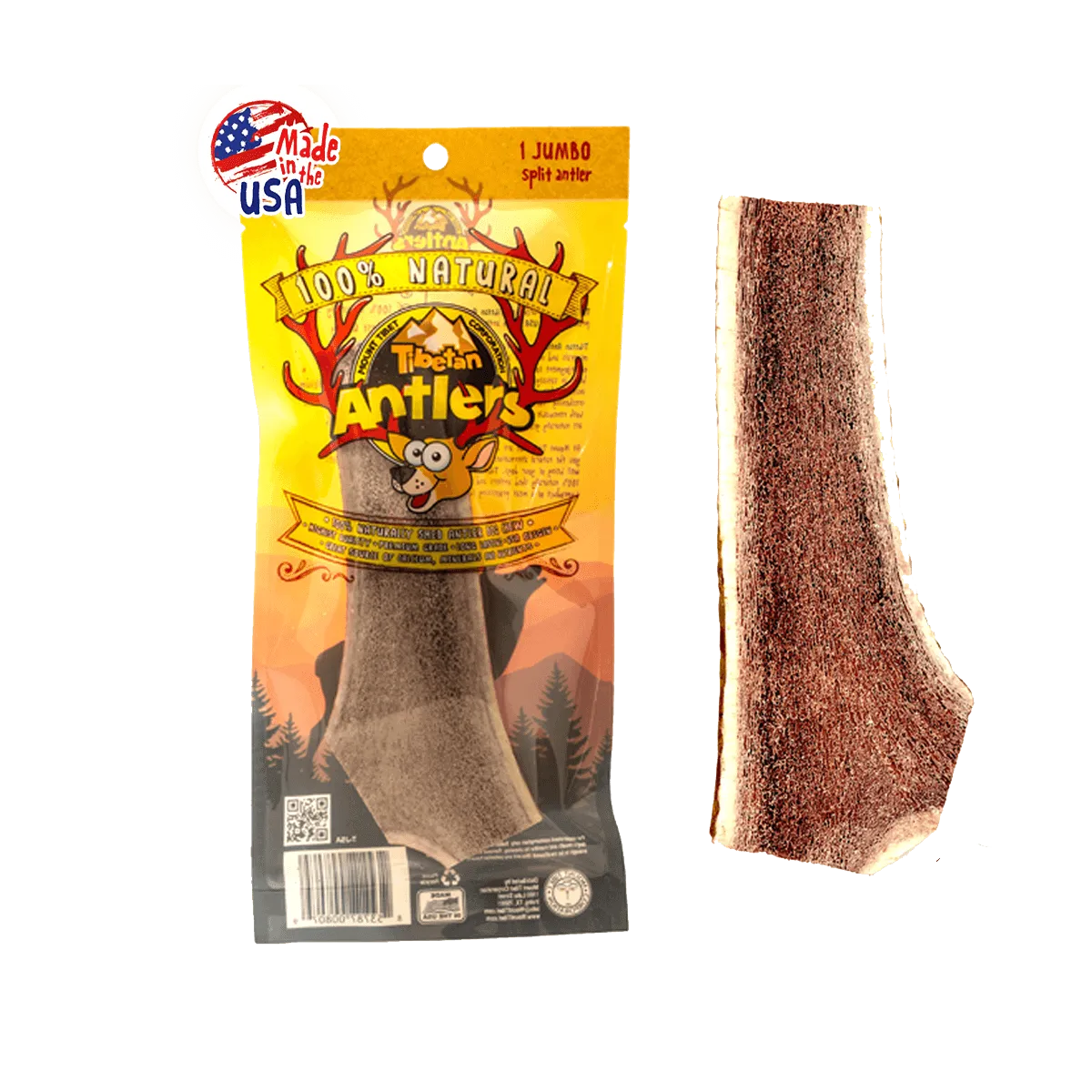 Jumbo-Sized Natural Elk Antlers for Dogs