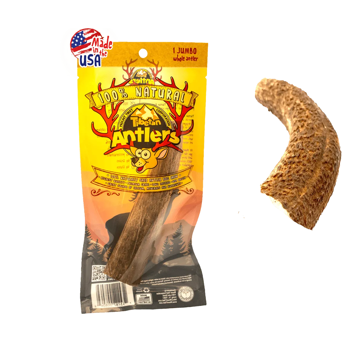 Jumbo-Sized Natural Elk Antlers for Dogs