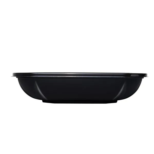 Karat 24oz PET Square Bowl, Black - 300 pcs
