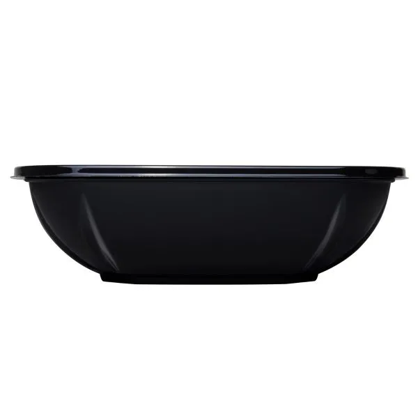 Karat 32oz PET Square Bowl, Black - 300 pcs