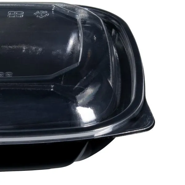 Karat 32oz PET Square Bowl, Black - 300 pcs