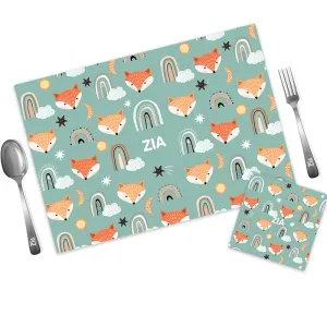 Mat Coaster Set - Fox