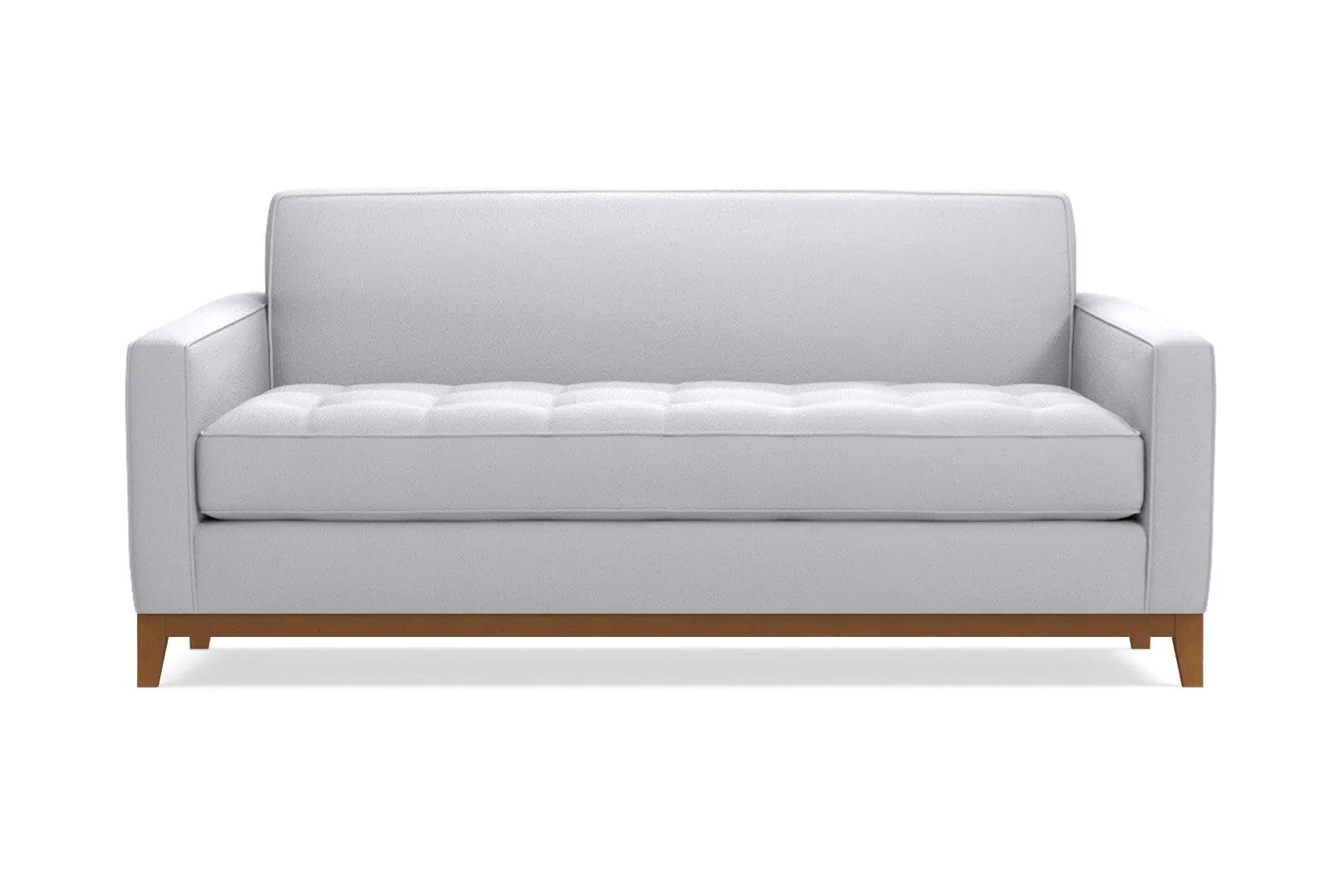 Monroe Drive Apartment Size Sleeper Sofa :: Leg Finish: Pecan / Sleeper Option: Deluxe Innerspring Mattress