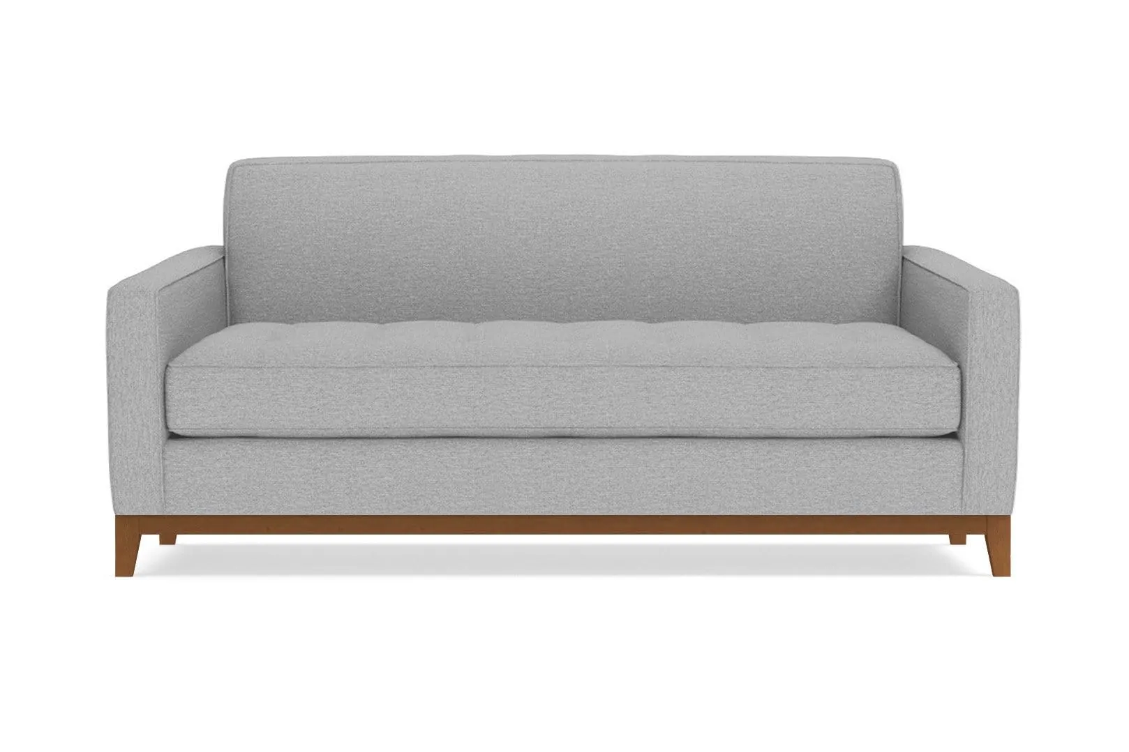 Monroe Drive Apartment Size Sleeper Sofa :: Leg Finish: Pecan / Sleeper Option: Deluxe Innerspring Mattress
