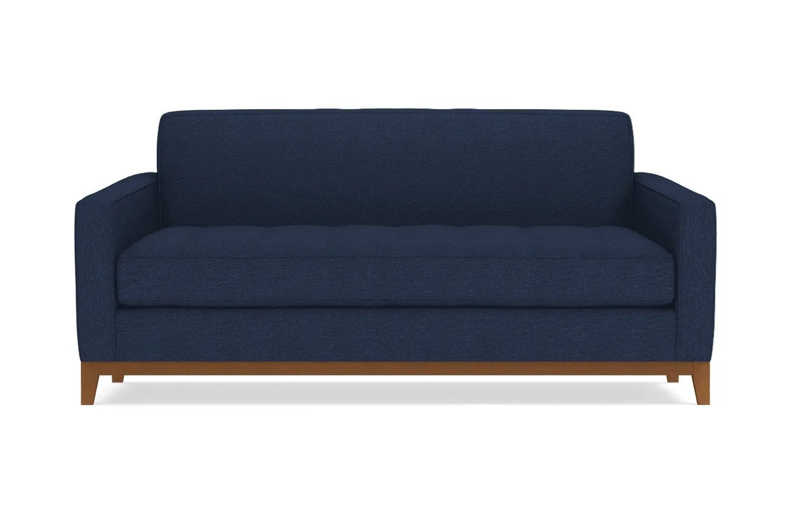 Monroe Drive Apartment Size Sleeper Sofa :: Leg Finish: Pecan / Sleeper Option: Deluxe Innerspring Mattress