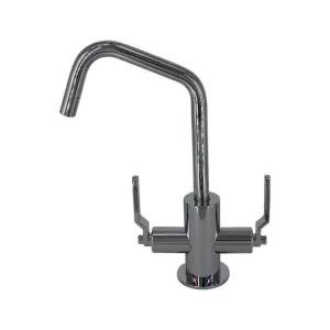Mountain Plumbing MT1821-NLIH Hot Cold Water Faucet with Contemporary Round Body Industrial Lever Handles