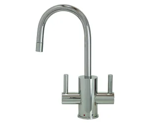 Mountain Plumbing MT1841-NLDK Mini Hot Cold Faucet With Knurled Lever Spout