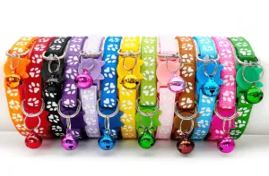 Paw Print Breakaway Safety Cat Collar