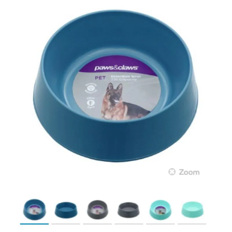 Pet Essentials Round Bowl - 21cm x 24.5cm x 7cm