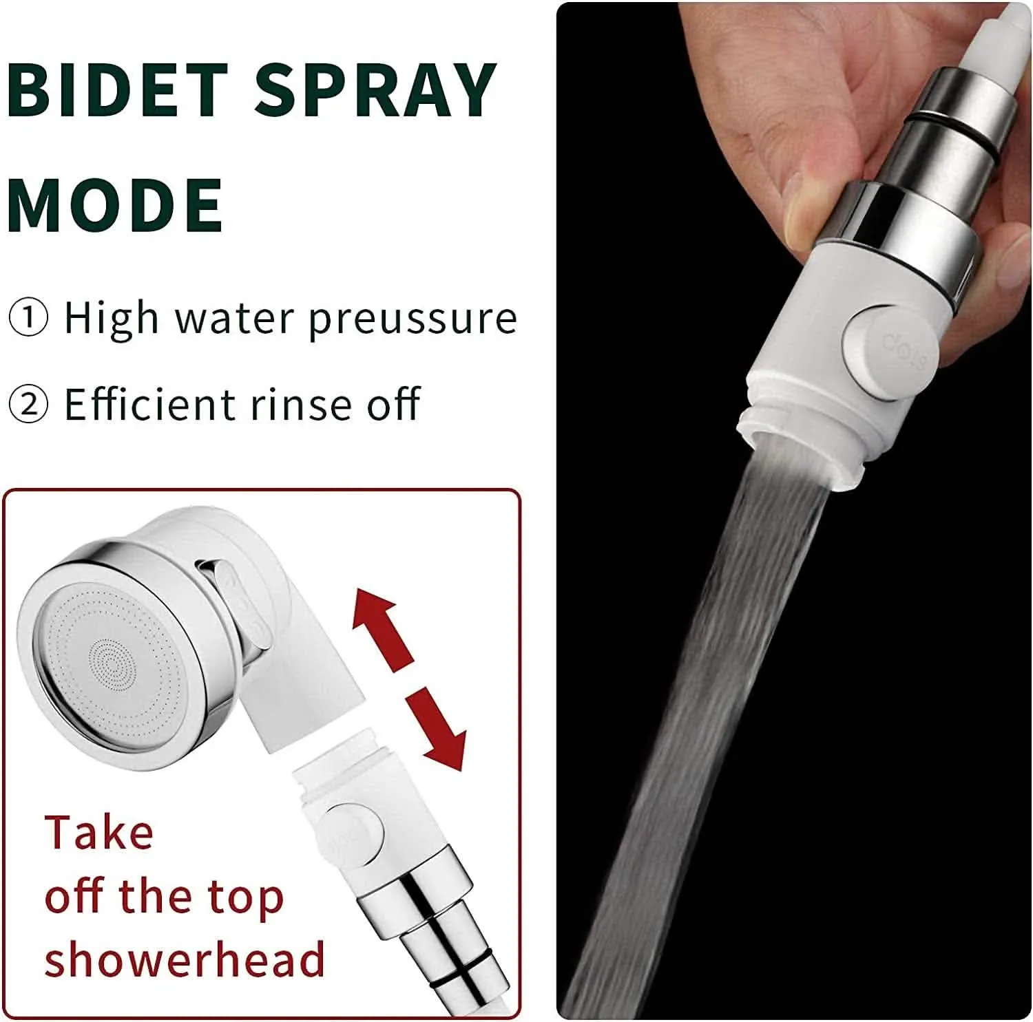Pet Shower Attachment | Universal Faucet Sprayer with 6ft Hose | Adjustable Bath Tool for Dogs & Cats