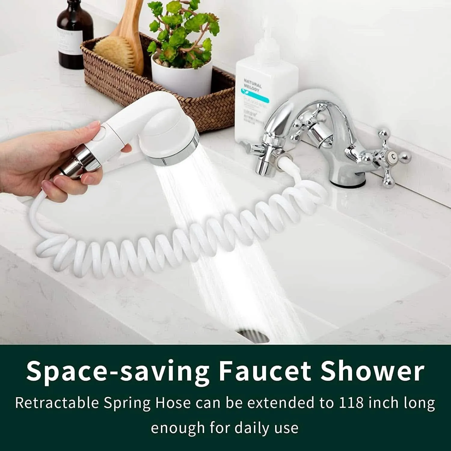 Pet Shower Attachment | Universal Faucet Sprayer with 6ft Hose | Adjustable Bath Tool for Dogs & Cats