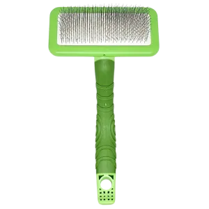 Plastic Handle Small Fluff Brush Green by Zolitta