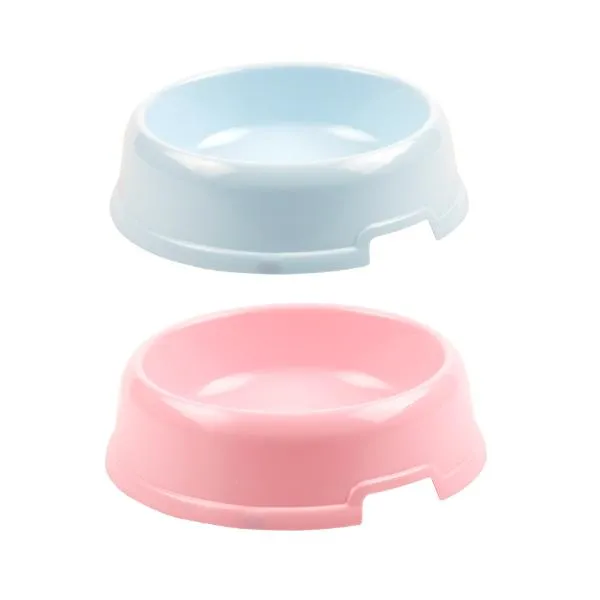 Round Plastic Pet Bowl - 21.5cm x 6.2cm