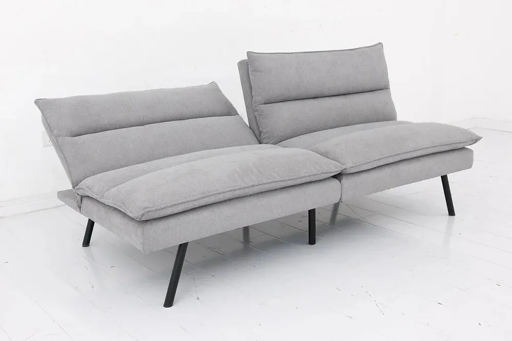 Soft Grey Fabric Memory Foam Sofa Bed- Model #8070