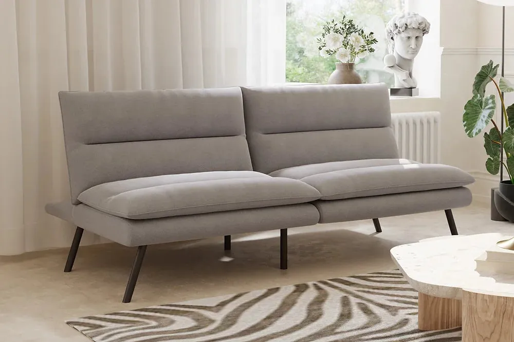 Soft Grey Fabric Memory Foam Sofa Bed- Model #8070
