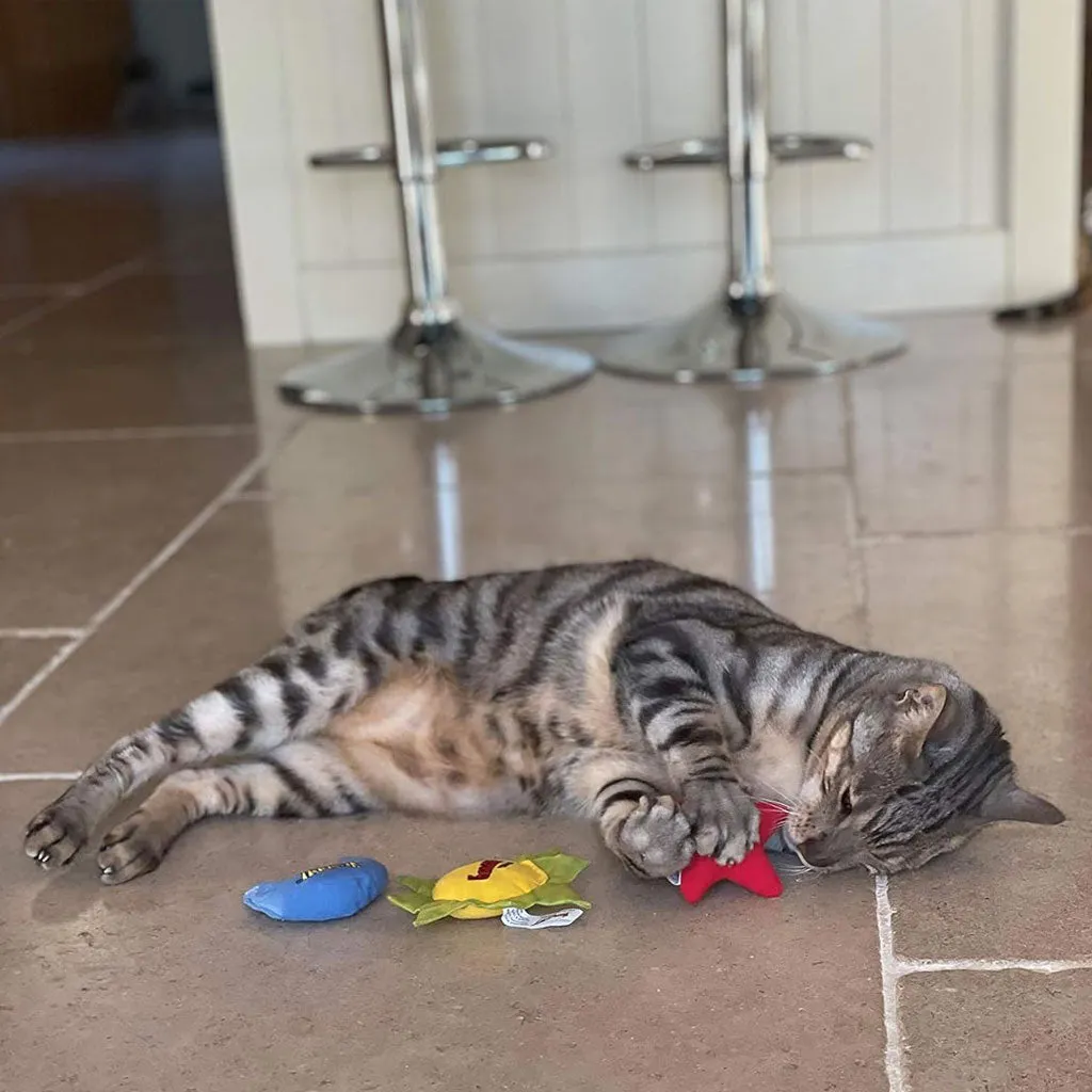 Yeowww! Sun, Moon,  Stars Catnip Cat Toys, 3-pack